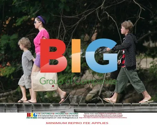 Jude Law and Sadie Frost with kids in Brazil