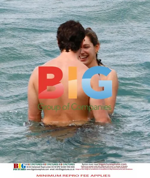 Kelly Brook and Danny Cipriani at the beach