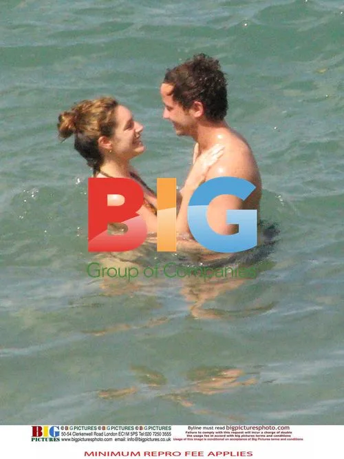 Kelly Brook and Danny Cipriani at Caribbean beach