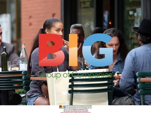 Joy Bryant Lunches at Bar Pitti