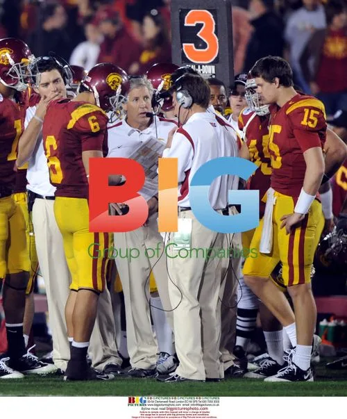 Mark Sanchez and Pete Carroll at the Rose Bowl