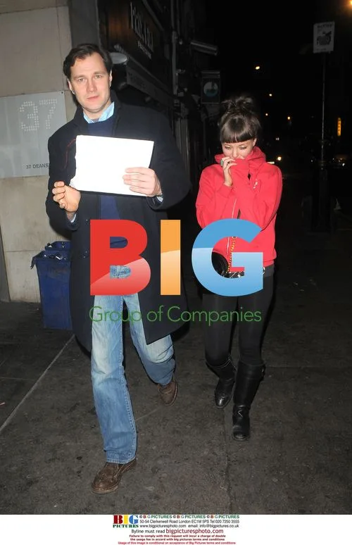 Dr Who's David Morrissey with co-star in Soho