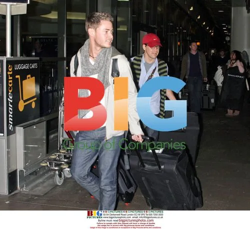 T.R. Knight and partner at LAX