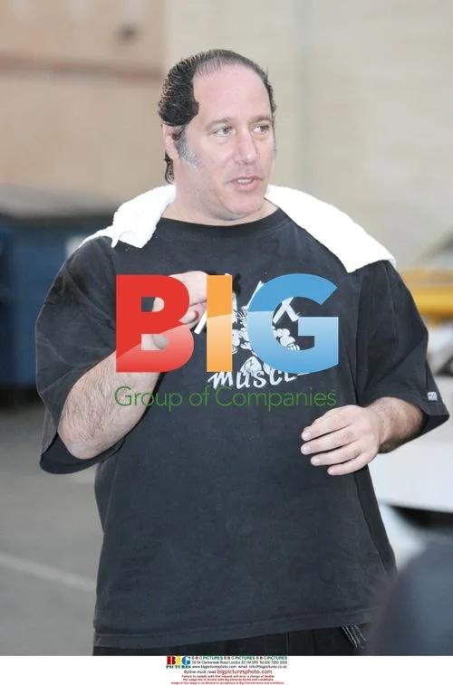 Andrew Dice Clay Smoking at Cafe Roma