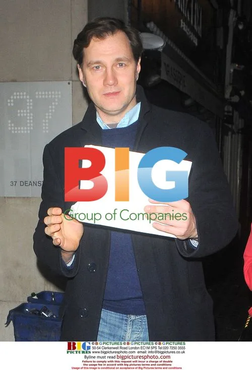 Dr Who star David Morrissey with co-star in London