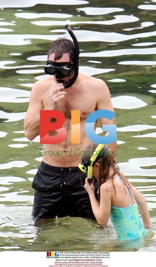 Jude Law and Sadie Frost with kids in Brazil