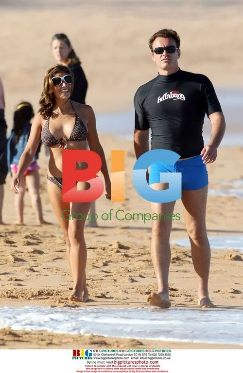 Julian McMahon's Beach Day with Girlfriend