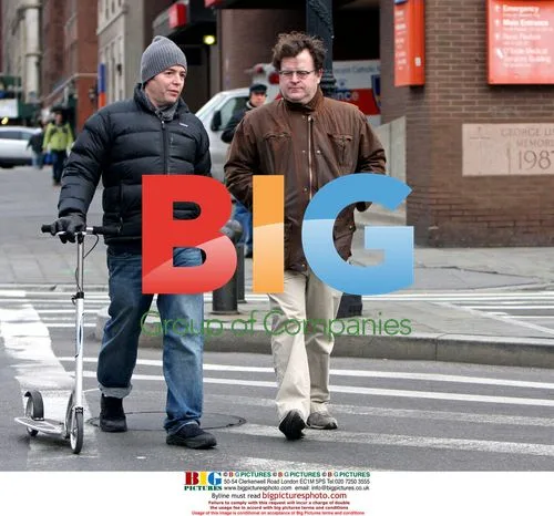 Matthew Broderick with Son's Scooter