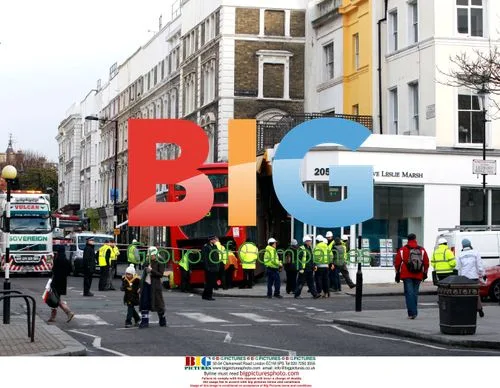 Double-decker bus crash in London