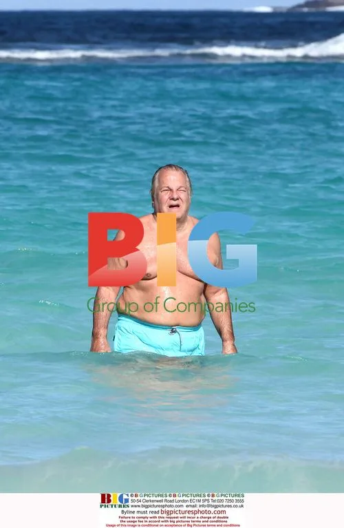 Massimo Gargia relaxing in Saint Barthelemy
