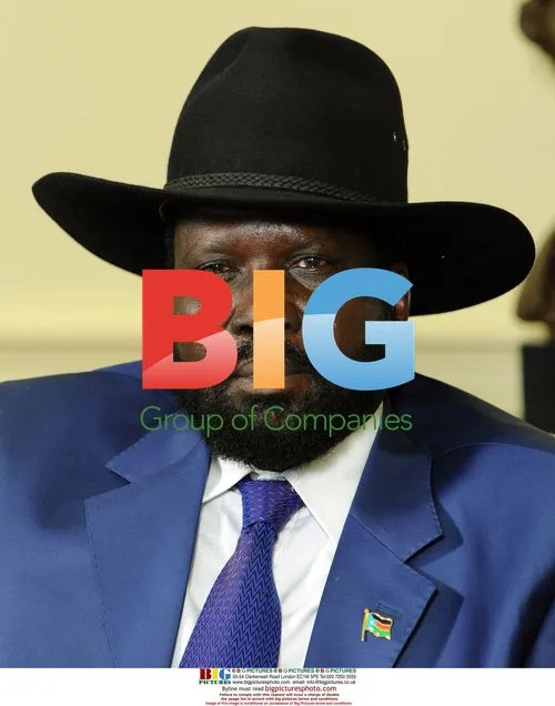 Salva Kiir and George W. Bush Meet in Oval Office