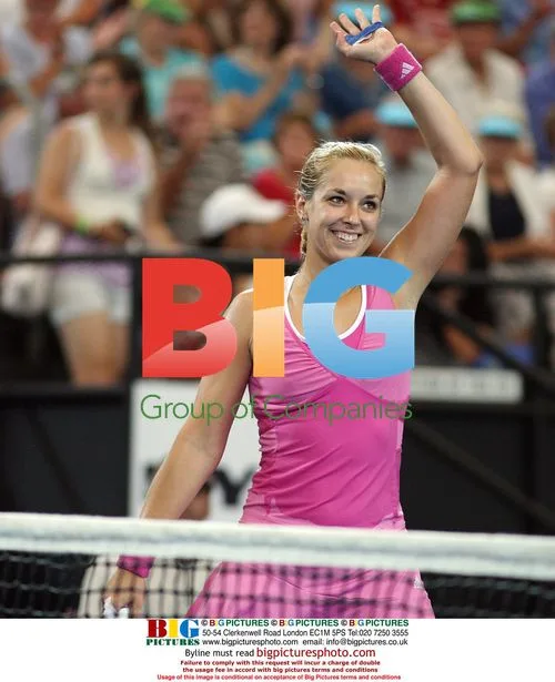 Sabine Lisicki plays tennis for Germany against USA