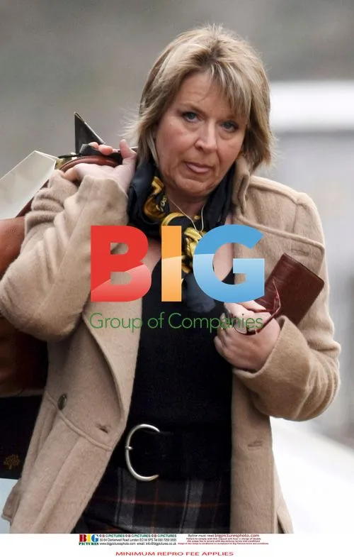 TV Presenter Fern Britton Catches Train
