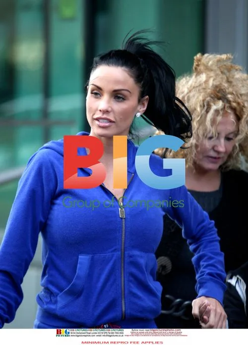 Katie Price and son Harvey at eye clinic