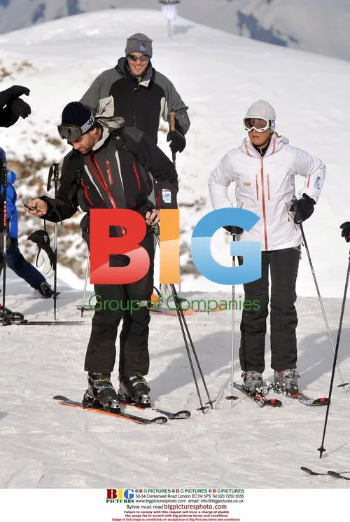 Princess Madeleine and Jonas Bergstrom skiing in Verbier