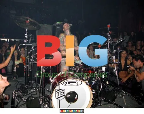 DJ AM and Travis Barker Perform at LAX Nightclub