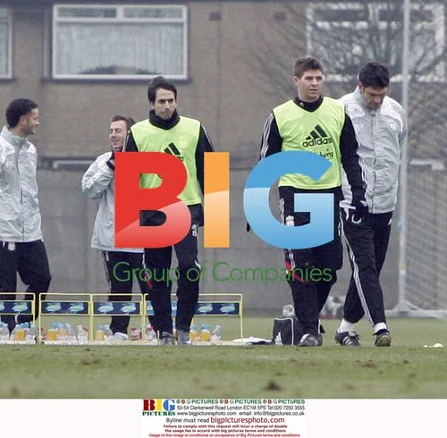 Liverpool FC Players Train at Melwood
