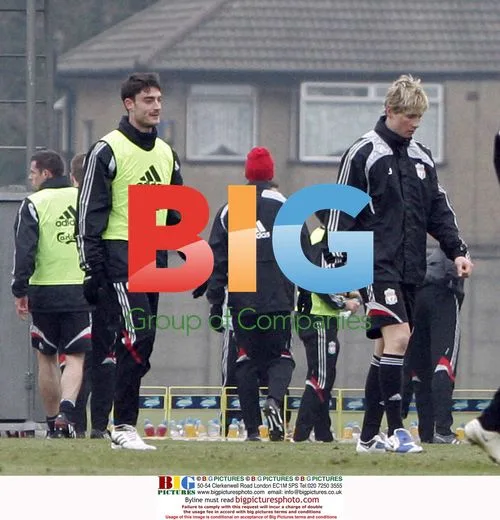 Liverpool FC players train at Melwood