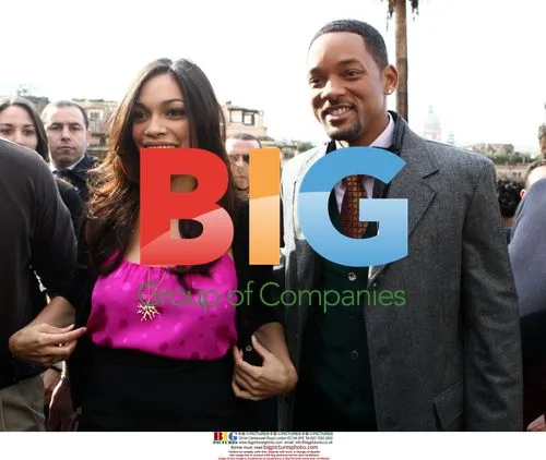 Will Smith and Rosario Dawson in Rome