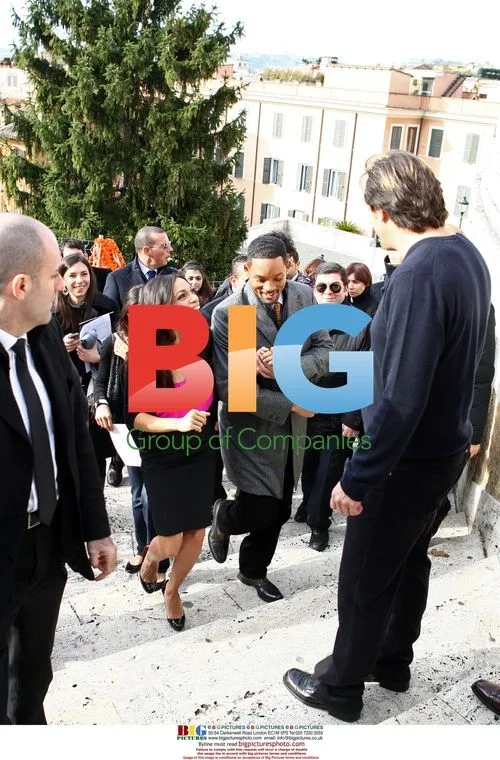 Will Smith and Rosario Dawson in Rome