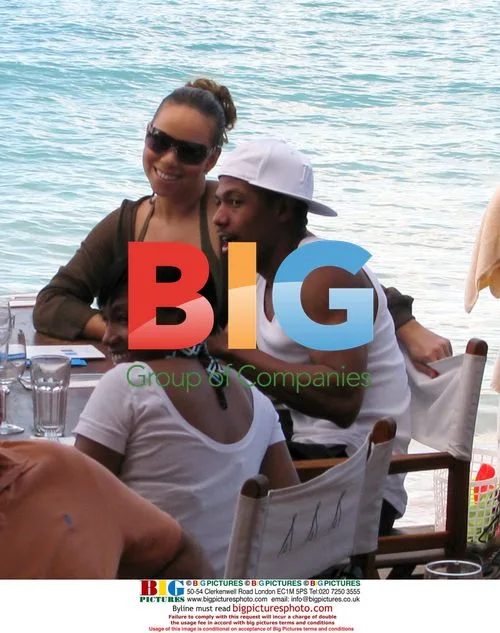 Mariah Carey and Nick Cannon in St Barth