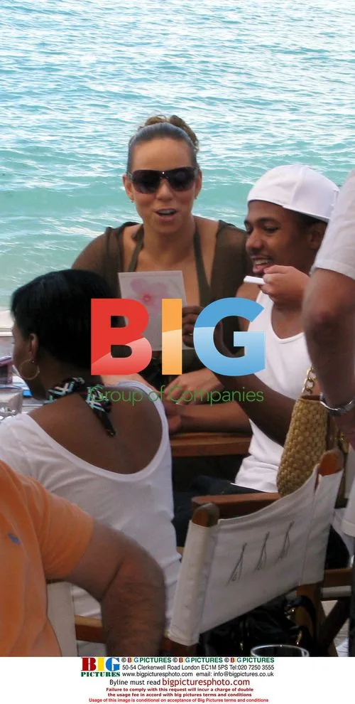 Mariah Carey and Nick Cannon in St Barth