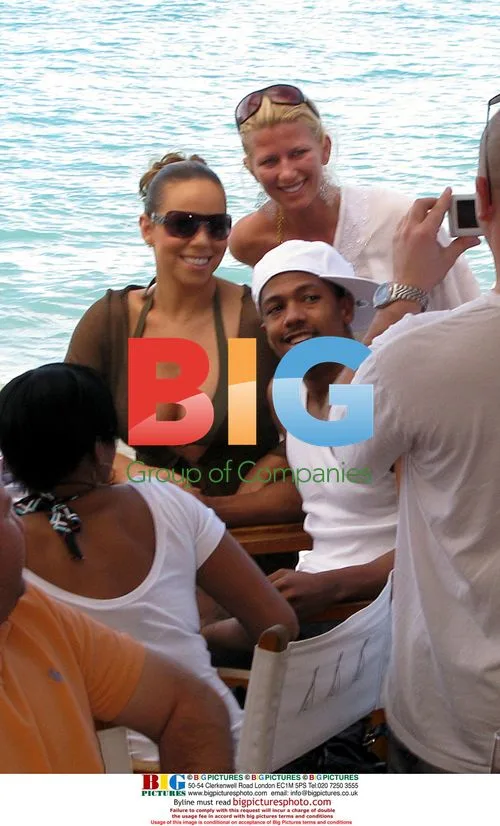 Mariah Carey and Nick Cannon on Vacation in St Barth