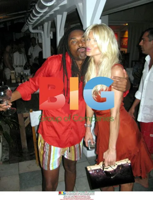 Jeffery Dread and Victoria Silvstedt at Nikki Beach, St Barth