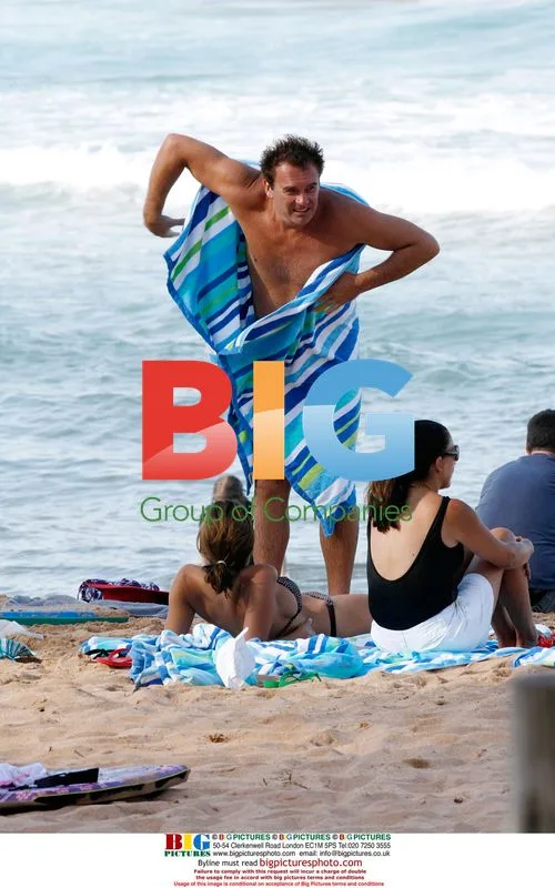 Julian McMahon with girlfriend and kids
