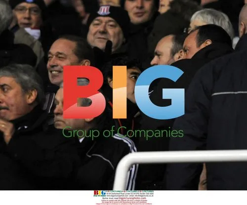 Benitez and Maradona at Stoke City vs. Liverpool match