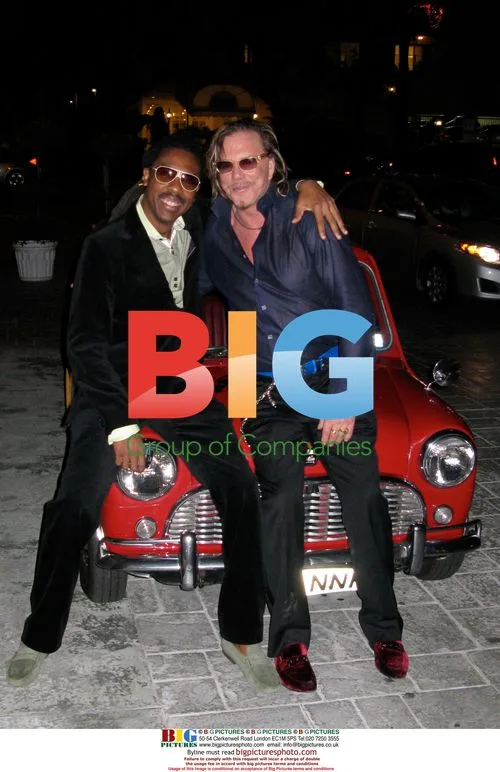 Jeffery Dread and Mickey Rouke at InStyle Golden Globe After Party