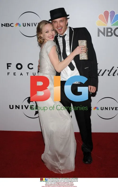 Amanda Seyfried and Aaron Paul at 66th Golden Globes