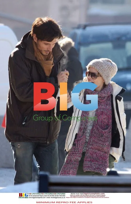 Kylie Minogue with boyfriend in Alps