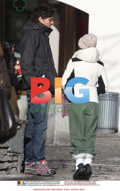 Kylie Minogue with Boyfriend Andres Velencoso in Alps