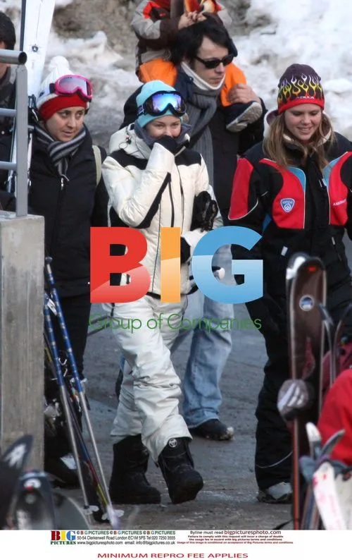 Kylie Minogue and Andres Velencoso in Alpes Ski Resort