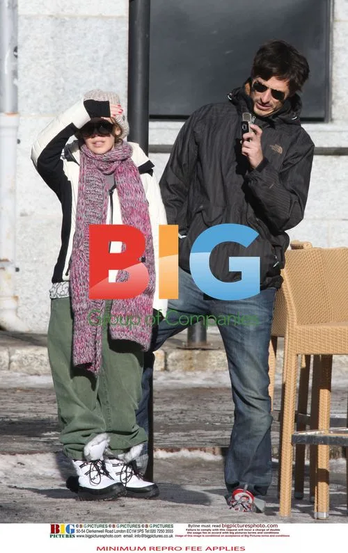 Kylie Minogue with new boyfriend in Alps