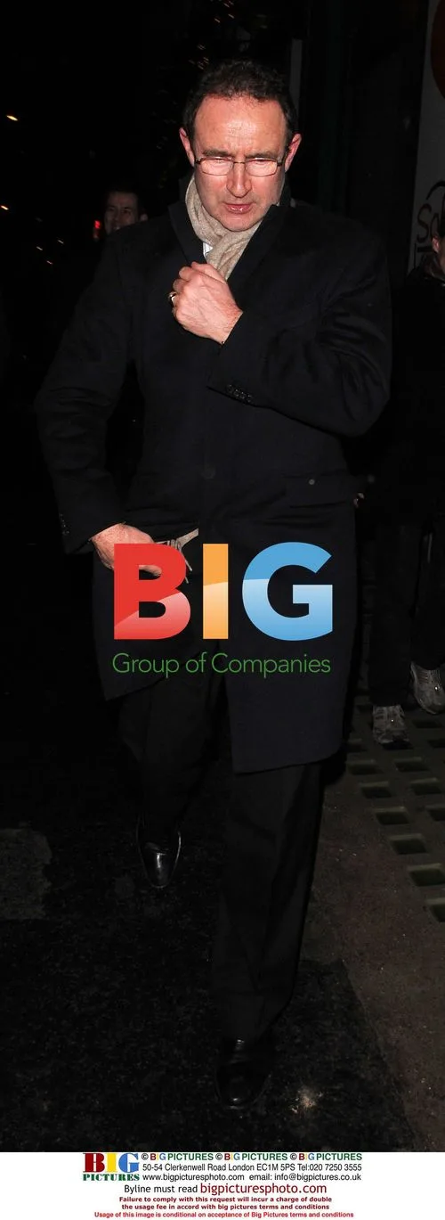 Aston Villa Manager Martin O'Neill at Groucho Club