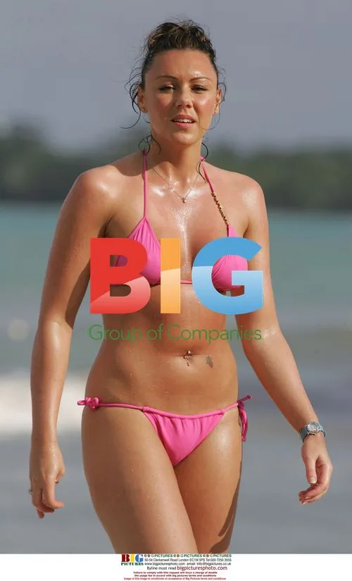 Michelle Heaton in Bikini on Caribbean Vacation