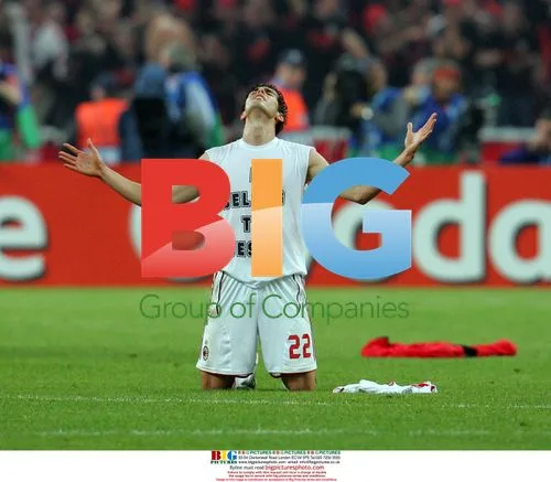 Kaka Celebrates AC Milan Victory