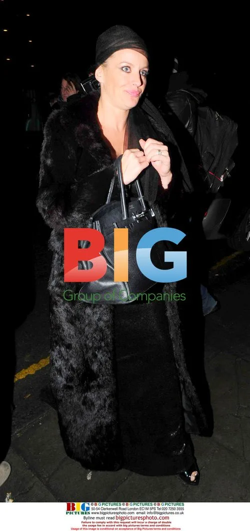 Davina Taylor leaving Kate Moss's Birthday Party