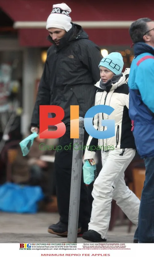 Kylie Minogue and Andres Velencoso in the French Alps
