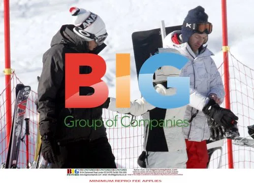 Kylie Minogue with boyfriend in French Alps