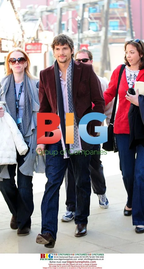 Ashton Kutcher arrives for Sundance interview
