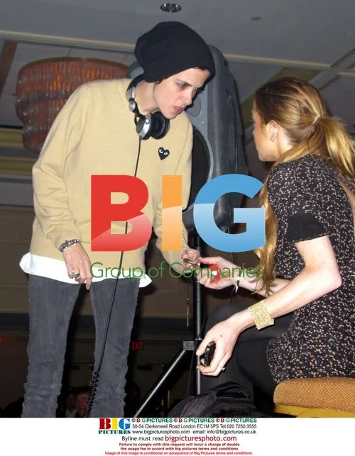 Lindsay Lohan and Samantha Ronson at Inauguration Event