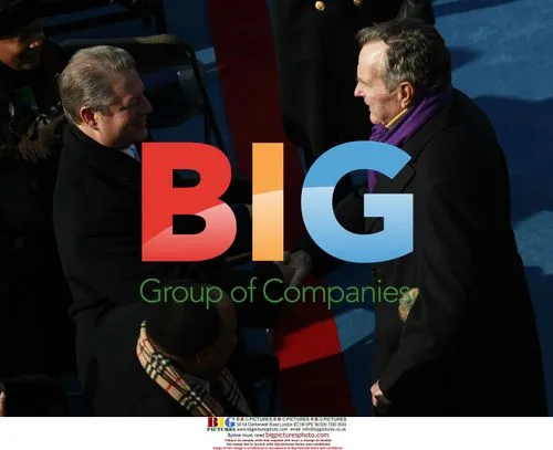 Al Gore and George H.W. Bush at Obama's Inauguration