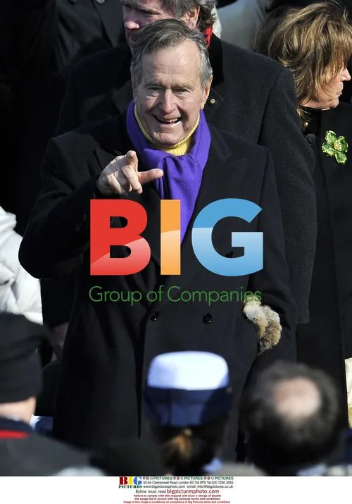George H.W. Bush Attends Obama Inauguration
