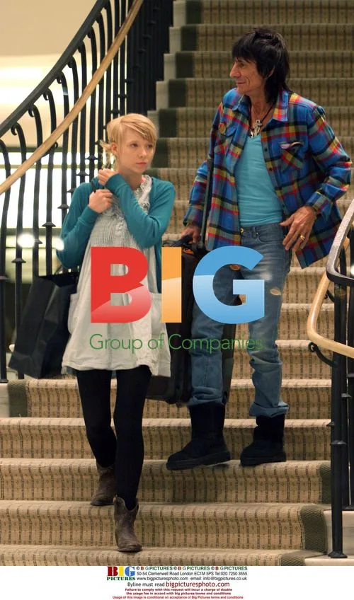 Ronnie Woods and Ekaterina Ivanova shopping