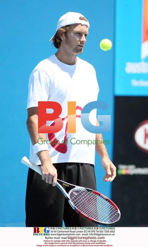 Robert Kendrick at Australian Open Practice