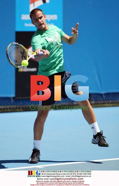 Mikhail Youzhny at 2009 Australian Open Practice
