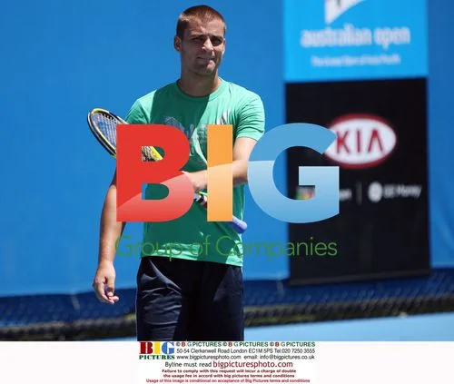 Mikhail Youzhny at Australian Open Practice